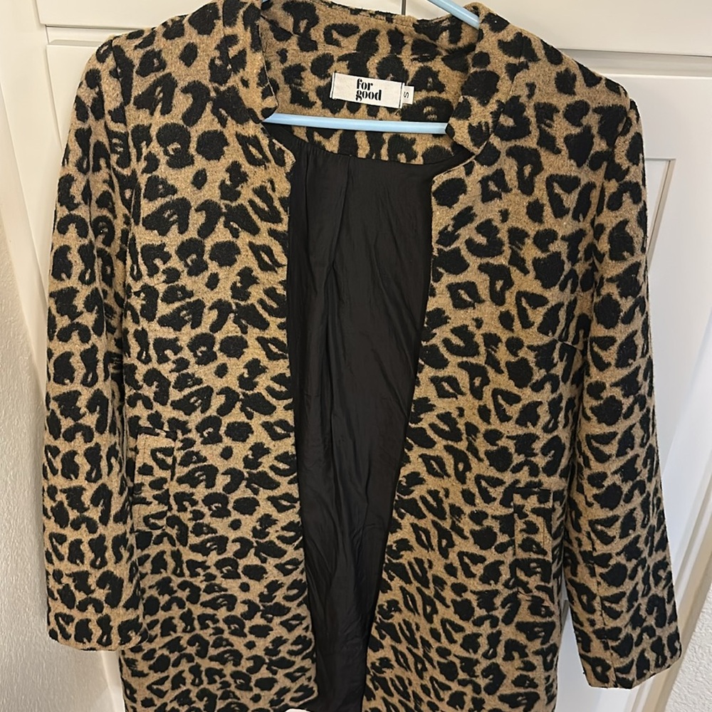 Vintage Leopard Print Coat